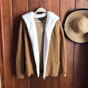 Fluffy Tan Cardigan